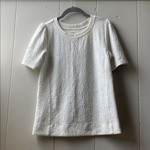 Short sleeve textured top